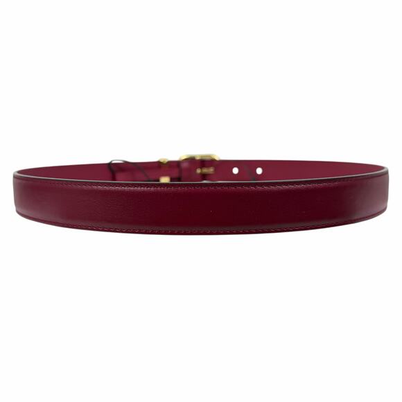 Gucci Interlocking GG Logo Leather Belt Russet Red Size 80cm/ 32in main image 4